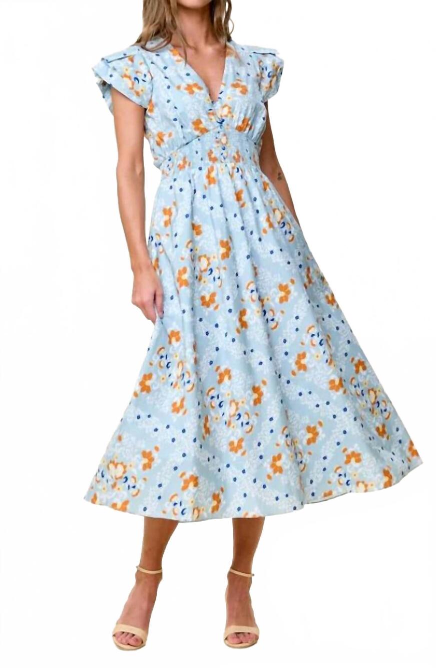 NEW CLEOBELLA sveva midi dress in vespara